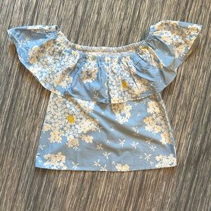 Avocado sister off shoulder floral top small